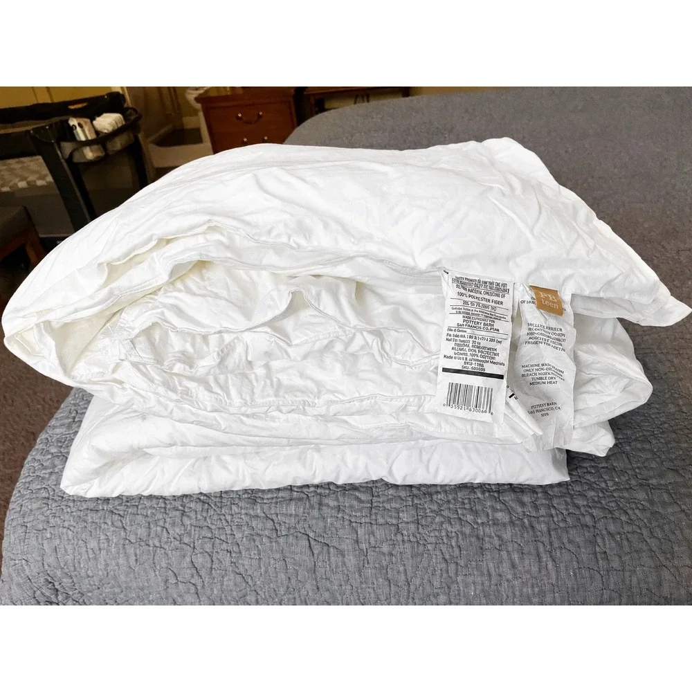 Pottery Barn Teen Twin Duvet Insert | White Cotton | 68